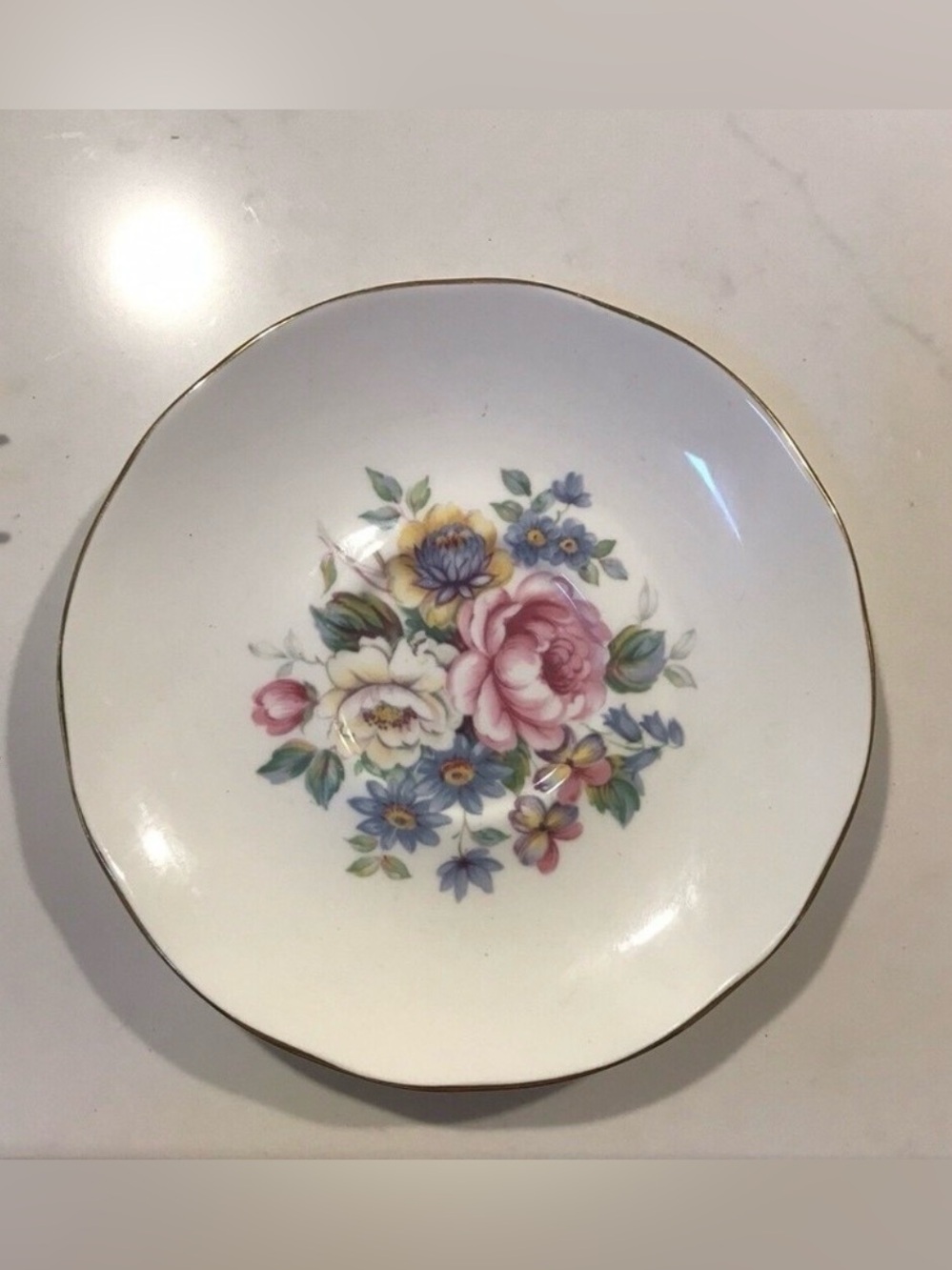 Royal Court Fine Bone China Flowers 5” Salad Plate 1 Replacement
